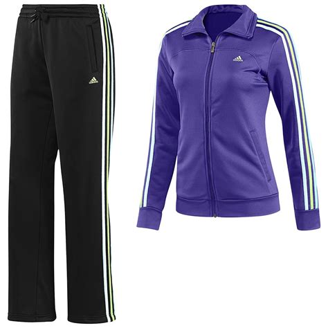 adidas trainingsanzug damen lila schwarz|Lila .